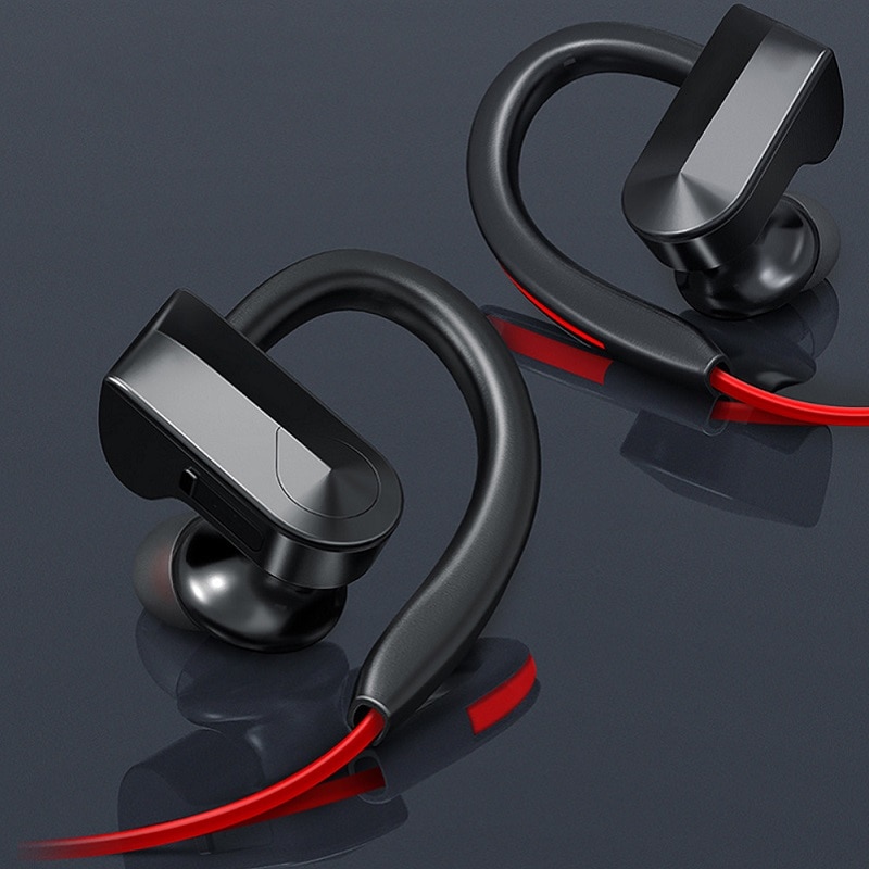 Cool Dier 5.0 Bluetooth Oortelefoon Sport Oorhaak Ruisonderdrukking Stereo Draadloze Koptelefoon Met Microfoon Voor Iphone Huawei Telefoon