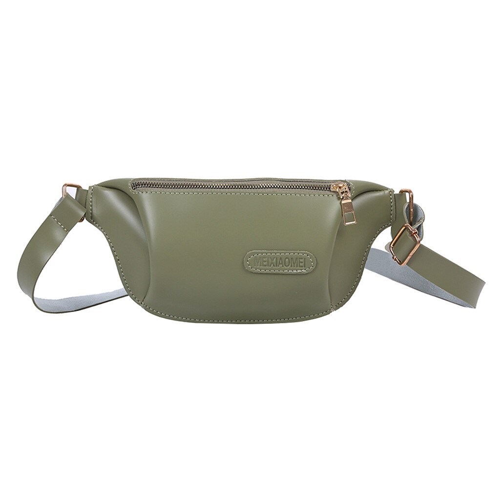 Vrouwen Taille Zakken Handtas Sport Borst Zak Taille Waterdichte Heuptas Schoudertas Rits Zakken Purse Sac Een Hoofd femme #20: Green