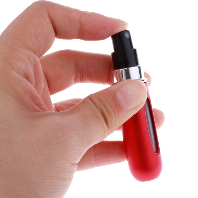 XZJJA Bodem gevulde Mini Parfum Spray Flessen Metalen Shell Spray Verstuiver Draagbare Reizen Parfum Opslag Fles Punten Bottelen
