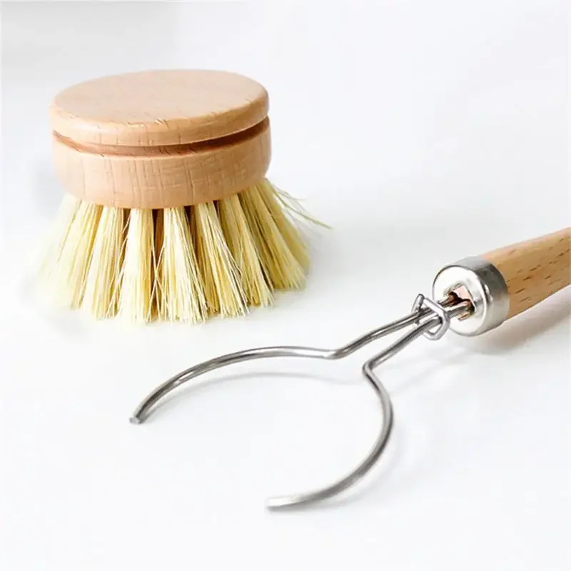 Brosse à vaisselle en bois de hêtre, manche long, outil de cuisine, ménage, livres menage nettoyage brosse vaisselle brosse de nettoyage pinceau patisserie brosse vaisselle cuisine eponge poignée brosse vaisselle bois