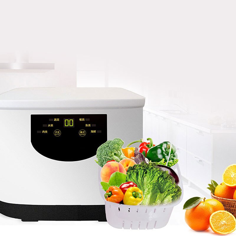 Armario de desinfección de frutas y verduras para el hogar, Máquina Inteligente de lavado de verduras, máquina de desinfección de ozono, Q9