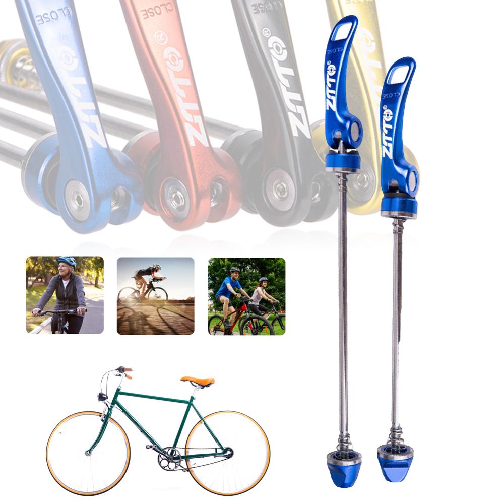 2 Stuks Quick Release Bolt Lever Axle Road Mountainbike Hub Snelspanner Aluminium Handvat Staal Core Quick Release spiesjes