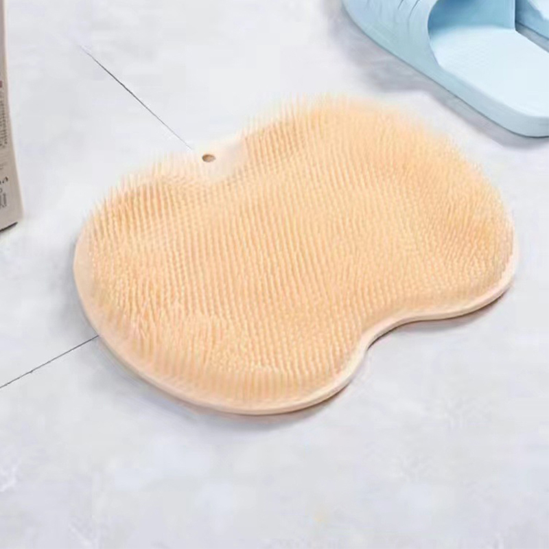 Brosse de lavage des pieds en silicone, coussin de massage des pieds, bain Polymères de douche, bain , Polymères coordonnants, lavage des pieds: Or
