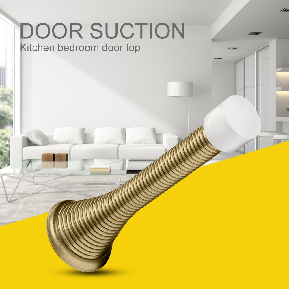 Deurstopper met veer, muurbescherming, spatborden, deurstopper, bescherming van deuren, muur, huishoudelijke deurstopper, decoratieve deur voor huishoudelijk gebruik