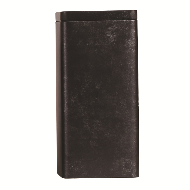 Retro Square Frosted Metal Box Tea Can Food Tinplate Storage Tin Can Box Coin Bank Piggy Bank Sugar Box Cookie Food Jar