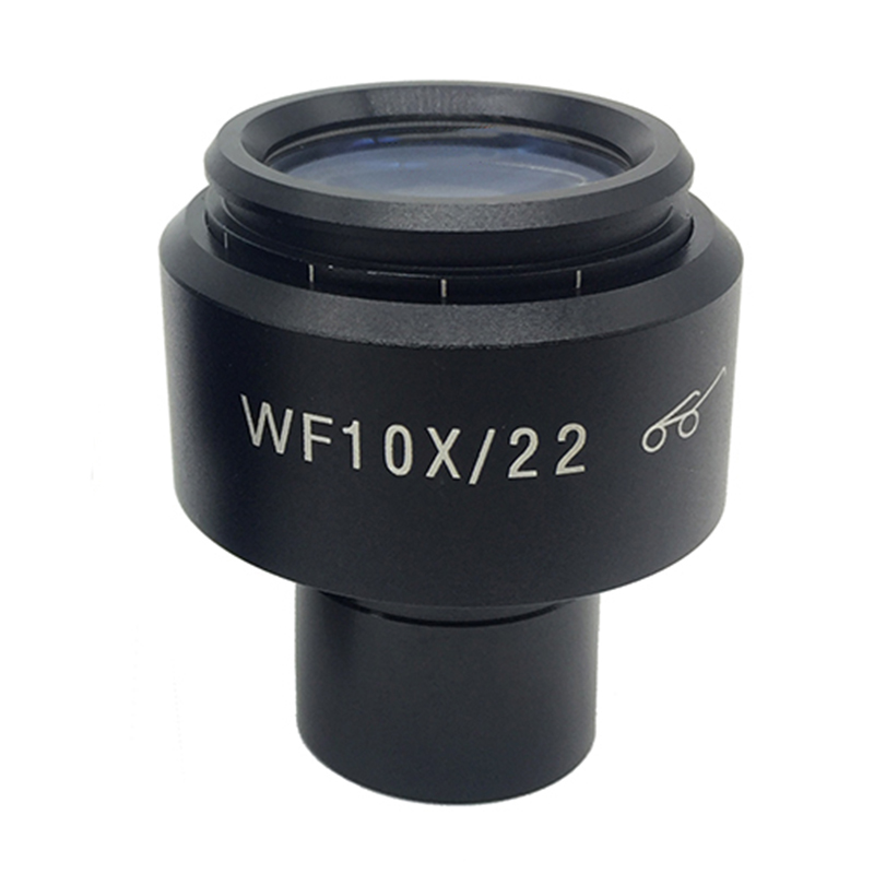 One piece WF10X/22 High Eyepoint Eyepiece Lens for Biological Microscope 22mm Diopter Adjustment WF10X 10X Fully Coated Ocular