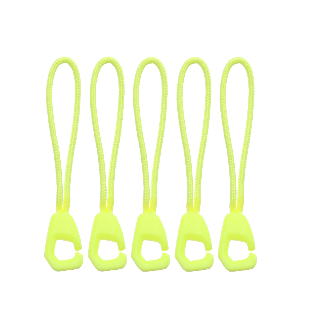 5Pcs/Bag DIY Black Zipper Pull Puller End Fit Rope Tag Fixer Zip Cord Tab Replacement Clip Broken Buckle Travel Bag Backpack: 8-5PCS