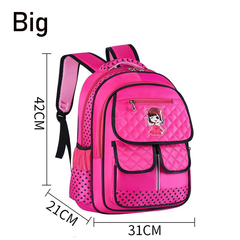 Kinder Schule Taschen für Mädchen Grundschule Rucksäcke Kind Prinzessin Orthopädische Schul Wasserdichte Große Kapazität Bookbag Mädchen