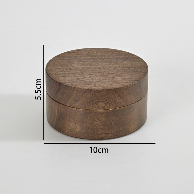 Porta stuzzicadenti in legno di noce nero creatività manuale camera da letto contenitore per gioielli soggiorno scatola di immagazzinaggio Desktop decorazione domestica