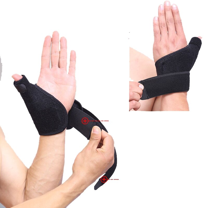 AOLIKES – protection contre les entorses du pouce, enveloppe de Support de poignet, gaine tendineuse, Fracture fixe, souris, Correction des doigts, sécurité sportive, 1 pièces