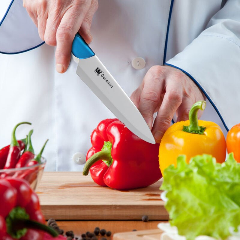 XYj-cuchillo de cerámica para cocina, juego de cuchillos de óxido de circonio para cocina, antibacterias, vegetales, de alta gama