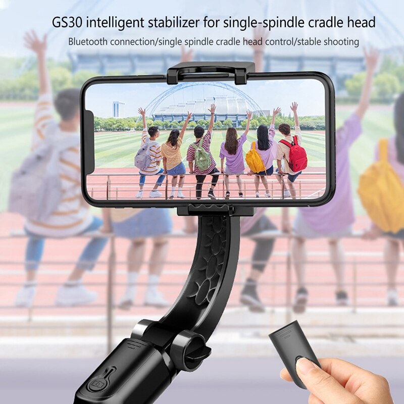Gs30 Mobile Phone Stabilizer, Compact and Portable Camera Stabilizer Bluetooth 5.0 Video Camera Stabilizer