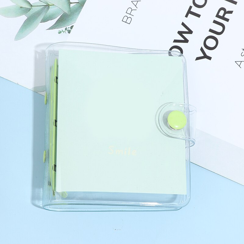 Przezroczysty segregator robić notebooka mini luźny liść robić książki uczeń przenośny notatnik robić segregatorów szkolnych: GN