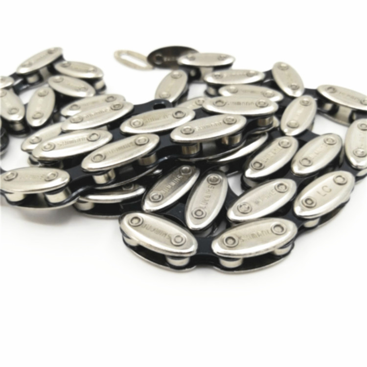 Bicycle Chain Single Speed Bicycle Chain 100L With Links 1/2'' * 1/8'' Fixed Gear Bike Olive Chain Beach Bike