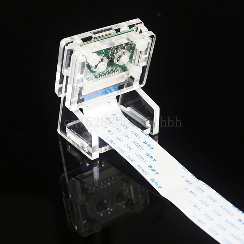 1Set Transparent Acrylic 5MP Camera Holder Clear Support Bracket Case for Raspberry Pi 1-4 for V2 Official Camera Accessories Ki