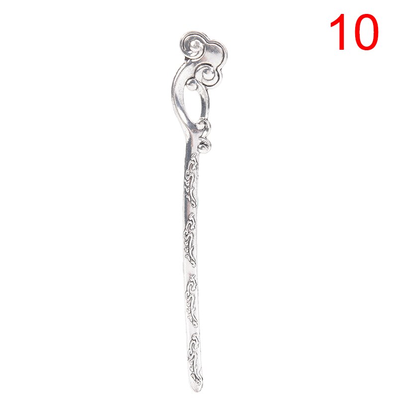 Chinese Vintage Bronze Antique Hair Sticks Hairpin DIY Zinc Alloy Metal Jewelry Accessories Bob Bookmark