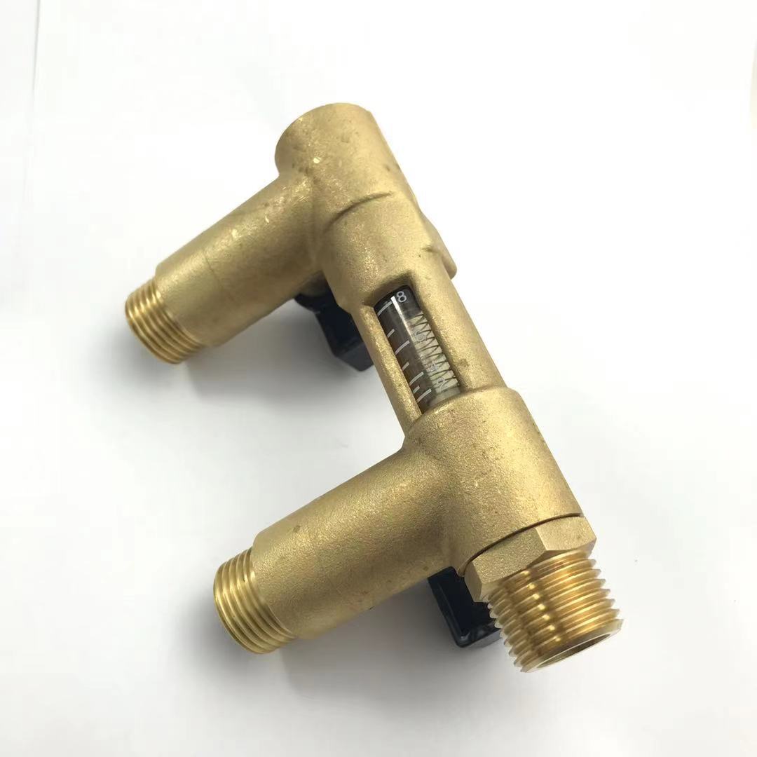 G1/2&quot; USC-MS21TC Mechanical Flow Meter Direct Reading 2-8L/min Spring flowmeter Brass Flow reader Balancing Valve