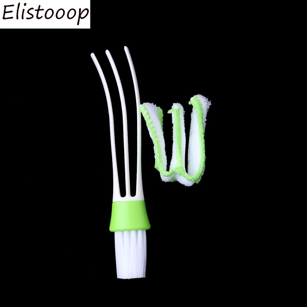 Dust Cleaning Brush Portable Dual Head Micro Fiber Vent Duster for Computer Keyboards Fans Air Conditions Car Window brusher