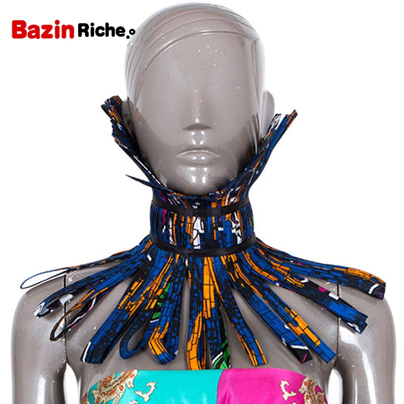 African Print Necklace Ankara Print Necklace African Ethnic Handmade jewellery African fabric jewellery for Women SP014: 2