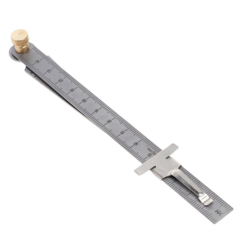 Taper Feeler Stainless Steel Bore Gauge Gage Depth Ruler Hole Inspection Tool MDJ998