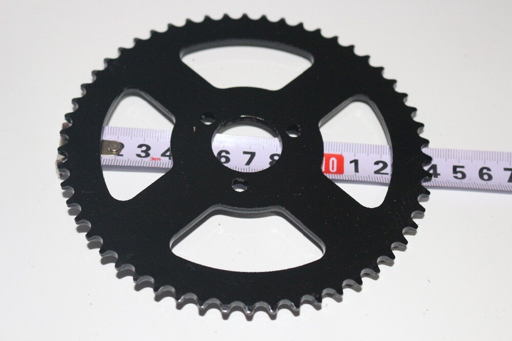 25H 6mm 68T 68 tanden achterkettingtandwiel voor 47cc 49cc Mini Pocket Bike