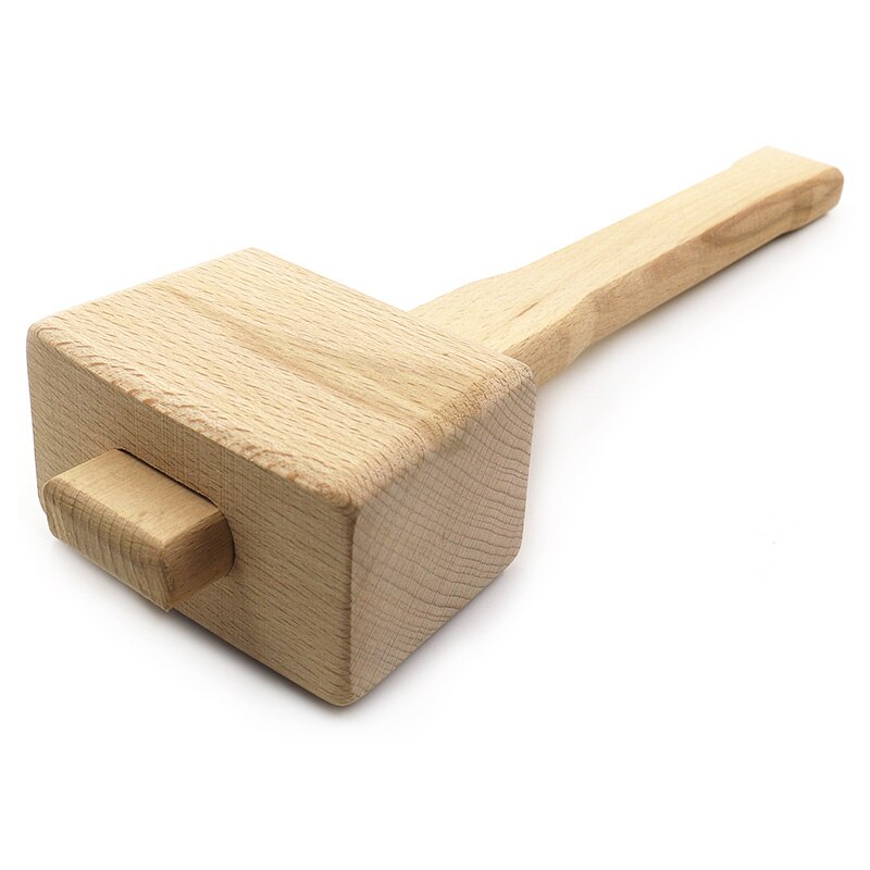 Houten Hamer Beukenhout Hamer Handleiding Hamer Houtbewerking Installatie Hamer Lederen Carving Seal Percussie Tool