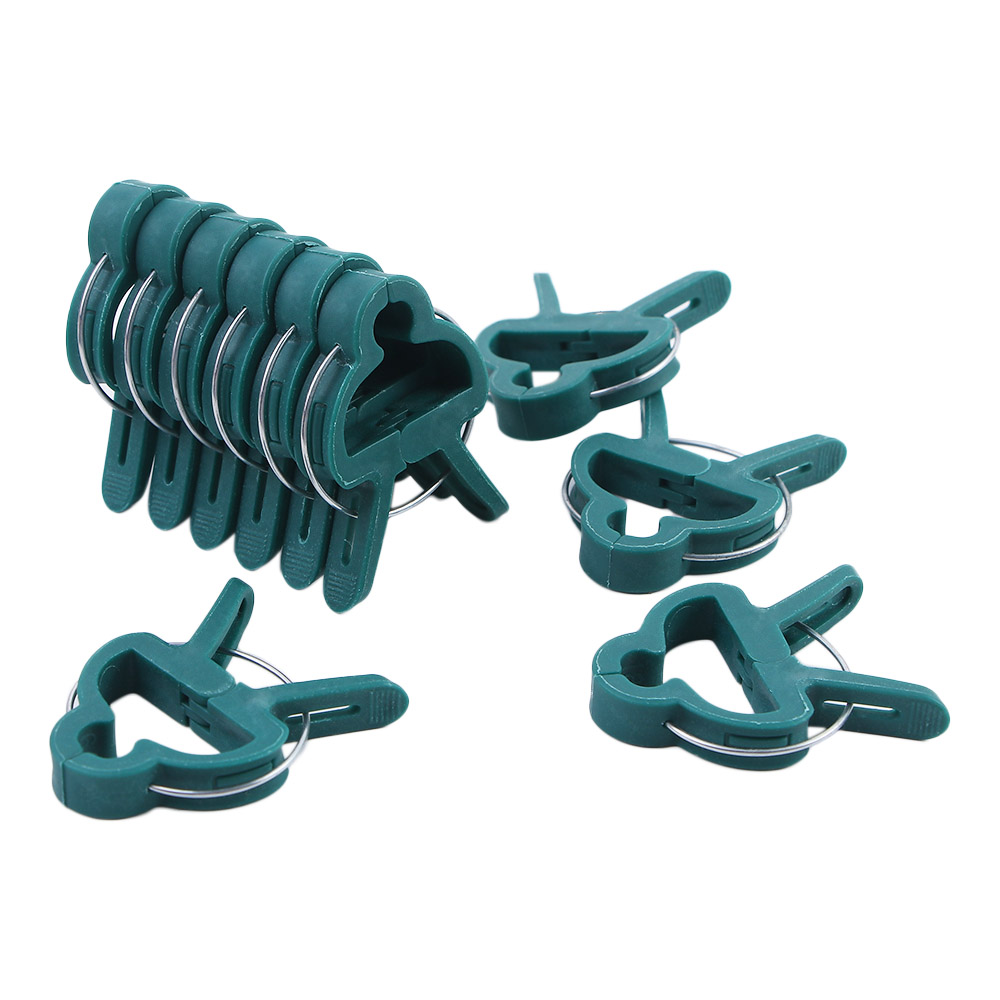 20Pcs Groene Tuin Plant Vaste Clips Voor Greenhous Groenten Bloemen Stem Wijnstokken Druif Klem Ondersteuning Rechtzetten Stengels