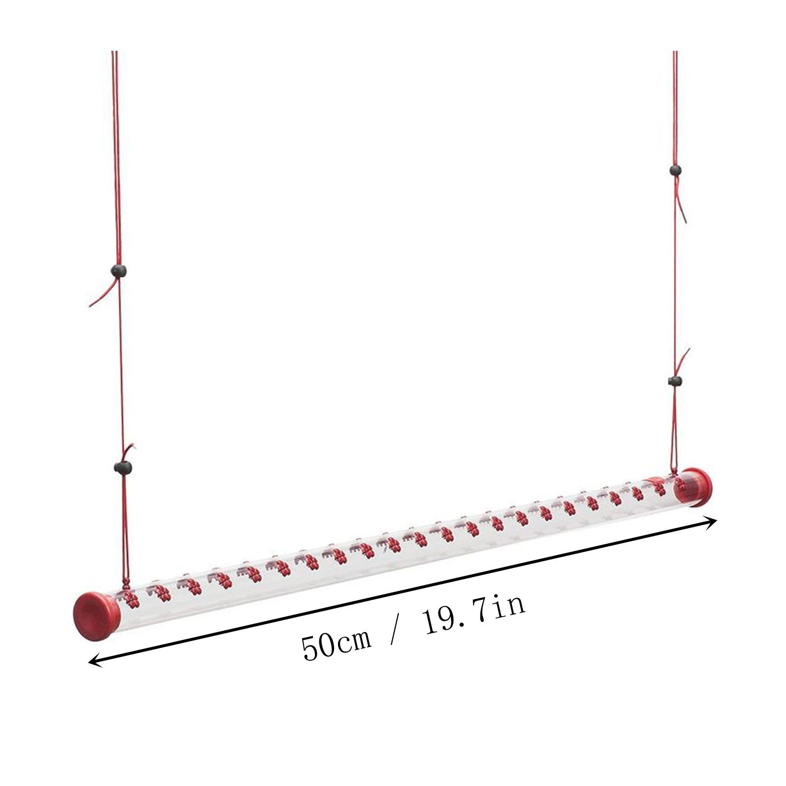 40Cm/50Cm Bob 'S Beste Hummingbird Feeder Met Gat Vogels Voeden Transparante Pijp Te Gebruiken Hogard anna 'S Beste Feeder # G35: B