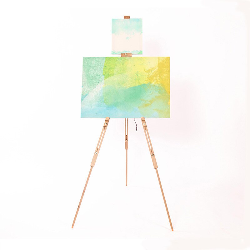 Verstelbare Kunstenaar Schildersezel Stand Massief Beukenhout Draagbare Inklapbare Telescopische Statief Schildersezel Schilderij Tekening Canvas Schetsboek