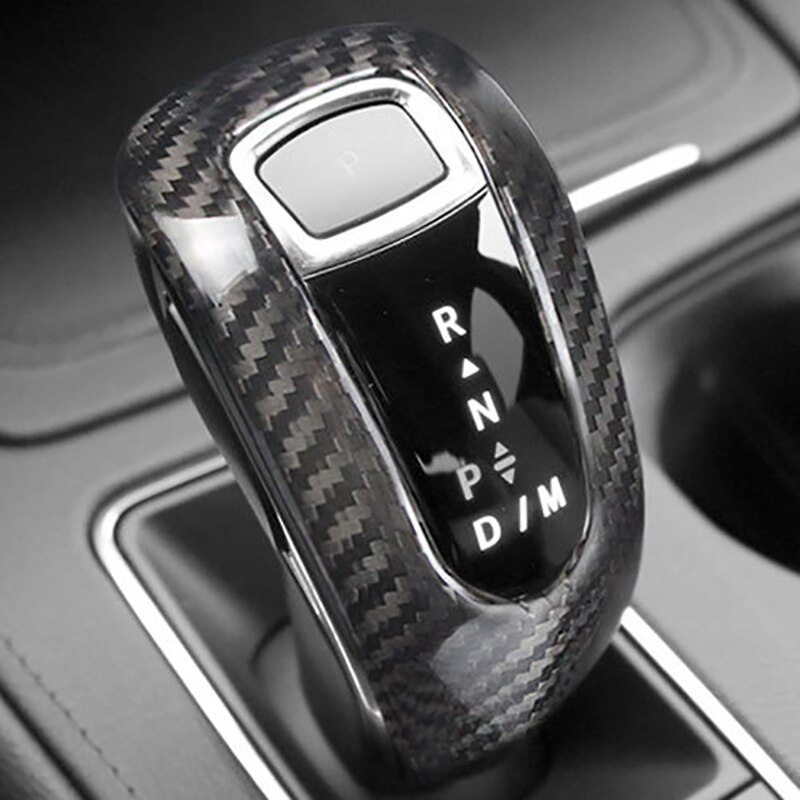 Dla Cadillac Ct6 Xt4 2019-2020 pokrowiec gałki zmiany biegów z włókna węglowego obudowa na pokrętło dopasowanie ozdobna ramka akcesoria samochodowe
