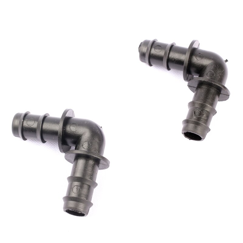 10 stk 90 graders albue 16mm bløde rørforbindelser sort plast nem installation drivhus drypvanding vandrørsfittings