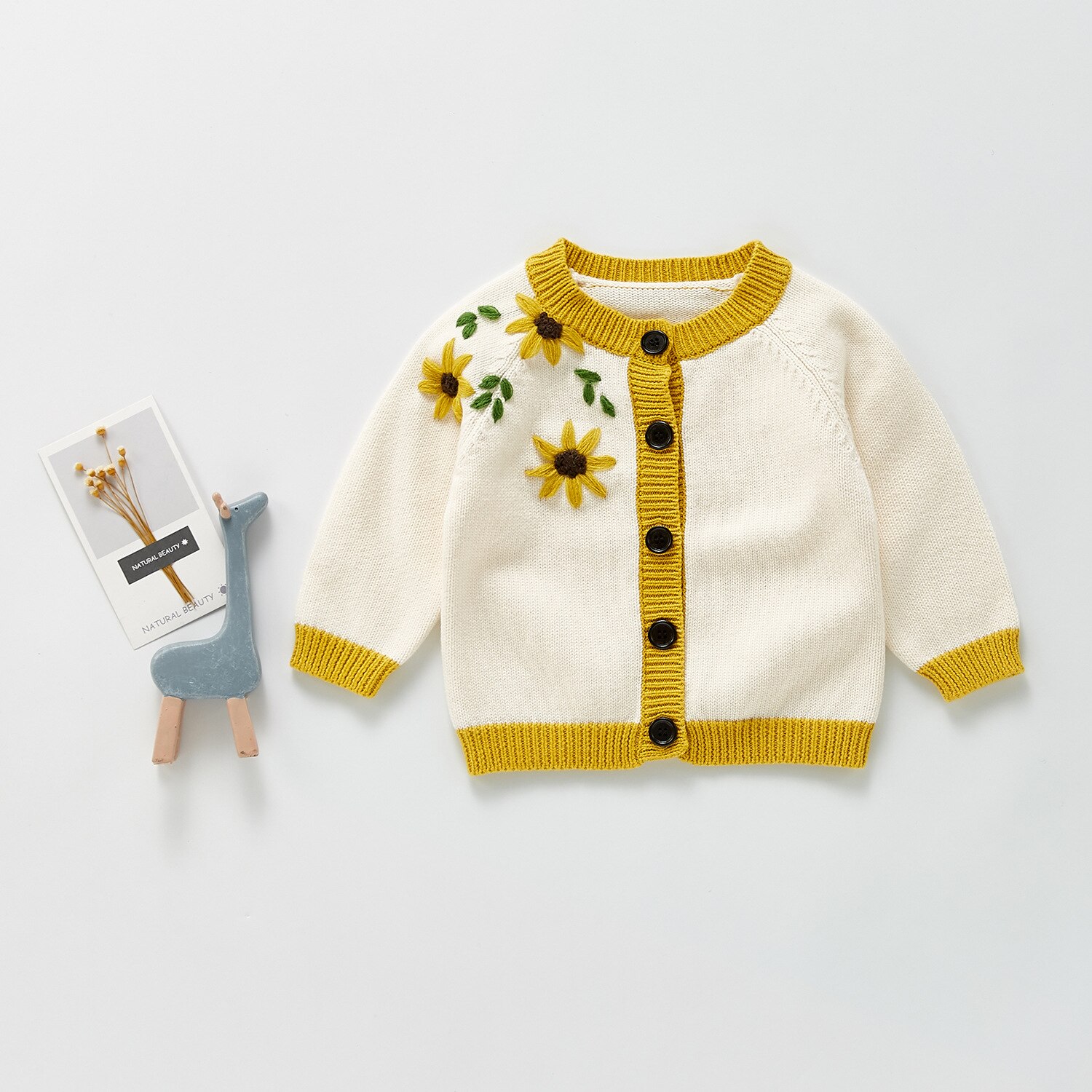 Baby Trui Bloem Borduren Pasgeboren Meisjes Truien Vesten Herfst Peuter Jongens Truien Jassen Winter Kinderen Gebreide Tops