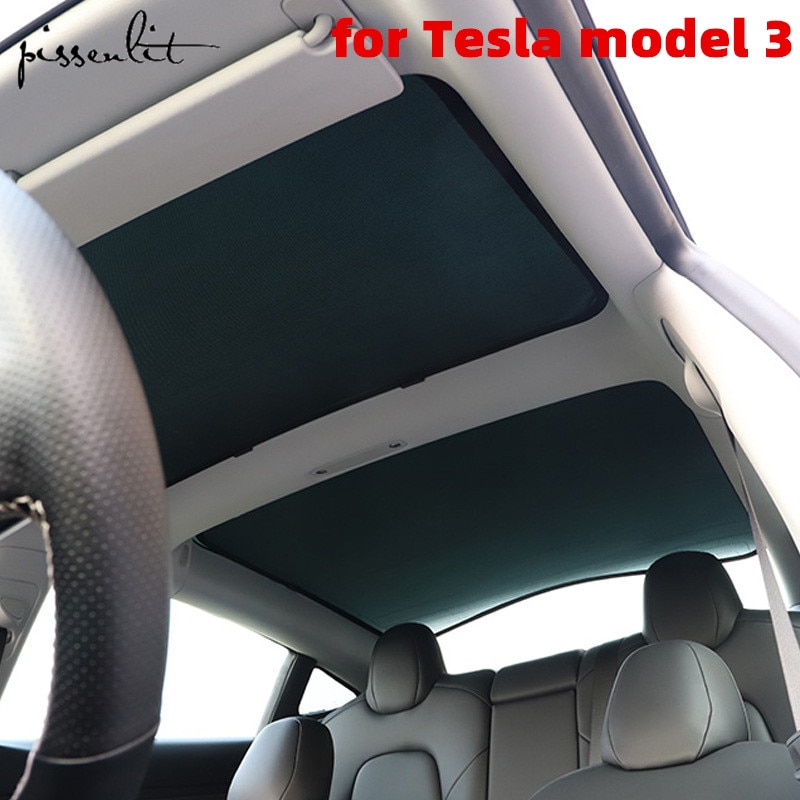Model 3 solskærm bil solskærm bag front solskærm til tesla model 3 tilbehør tag solskærm ovenlys skærme beskytter tre