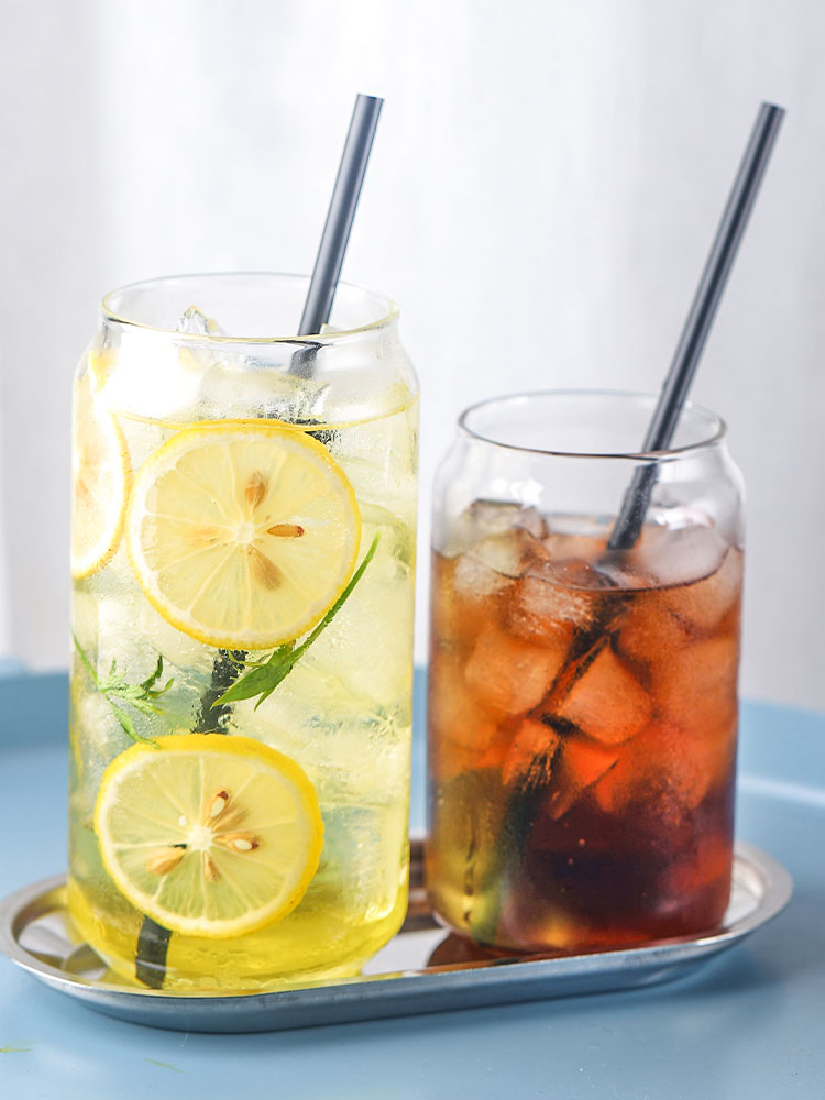 4 stk cola dåse formet glas, drikkeglas
