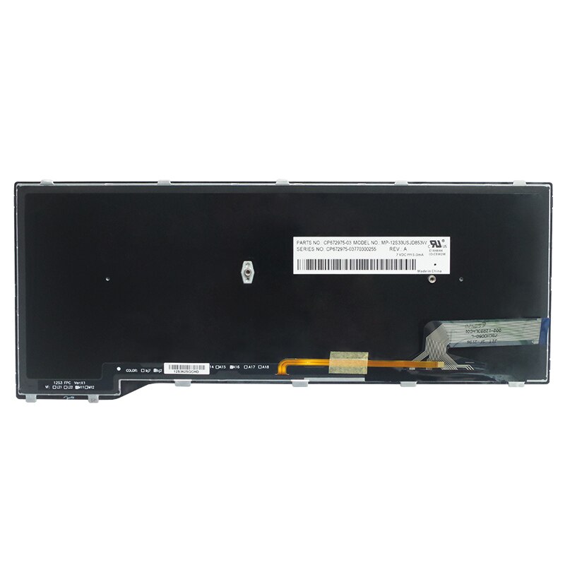 Engels Laptop Verlicht Toetsenbord Voor Fujitsu Lifebook E733 E734 E743 E744 E544 E736 E746 Sliver Frame Met Achtergrondverlichting