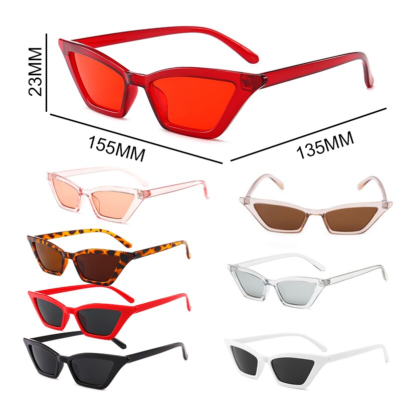 Retro Sunglasses UV400 Small Triangle Sunglasses Camping Sun Shades Ladies Trending Eyewear Outdoor Driving Glasses