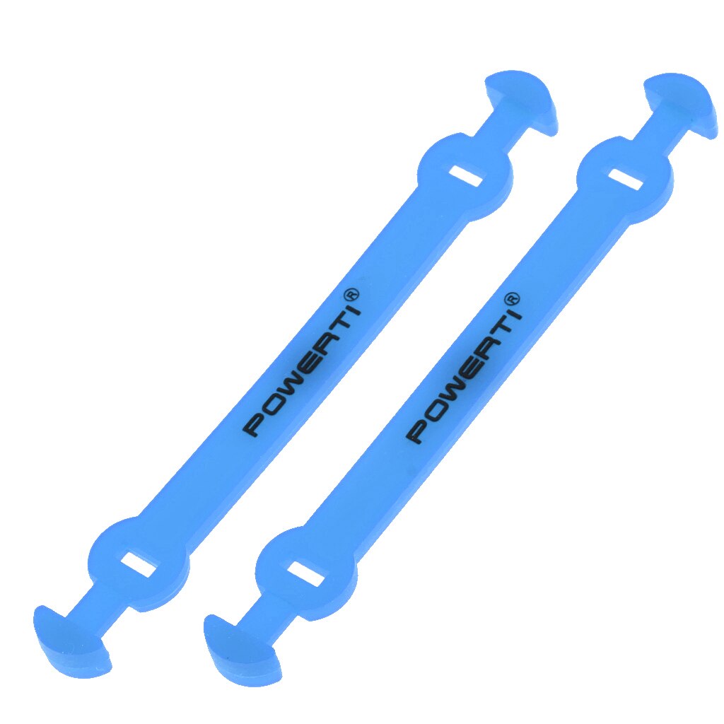 Tennis Dempers-Pack Van 2 Lange Siliconen Tennisracket/Racket: Blue