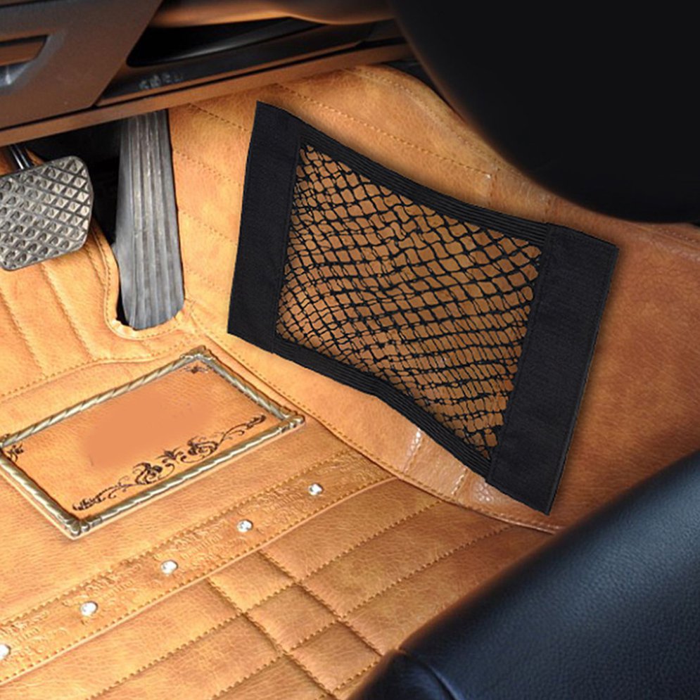 Kofferbak Bagagenet Met Plakband Bagagenet Auto Accessoires Interieur Organizer Bag voor Flessen/Boodschappen