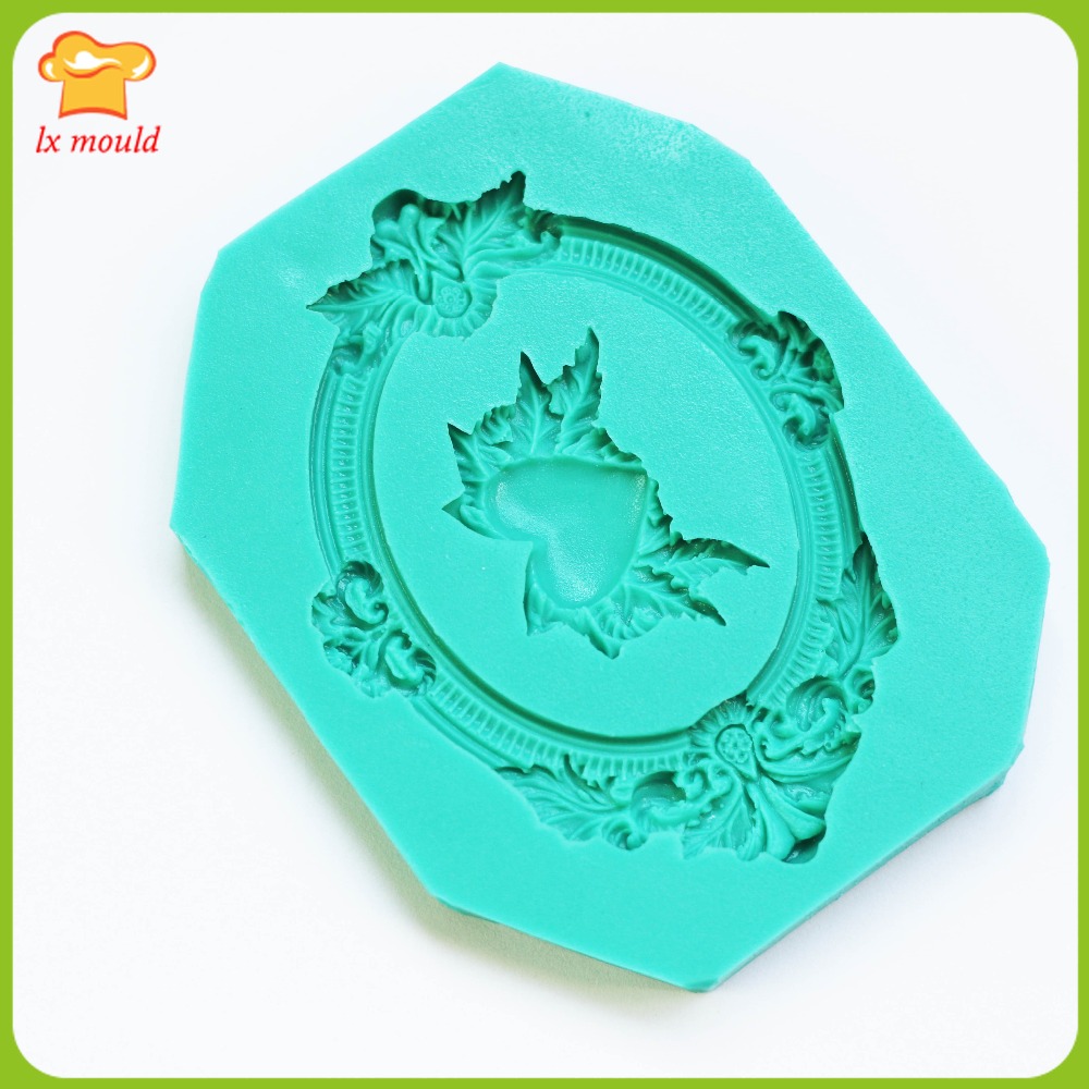 Lxyy formar kanter liten krans dekorerad cup cake kexfondant silikonform