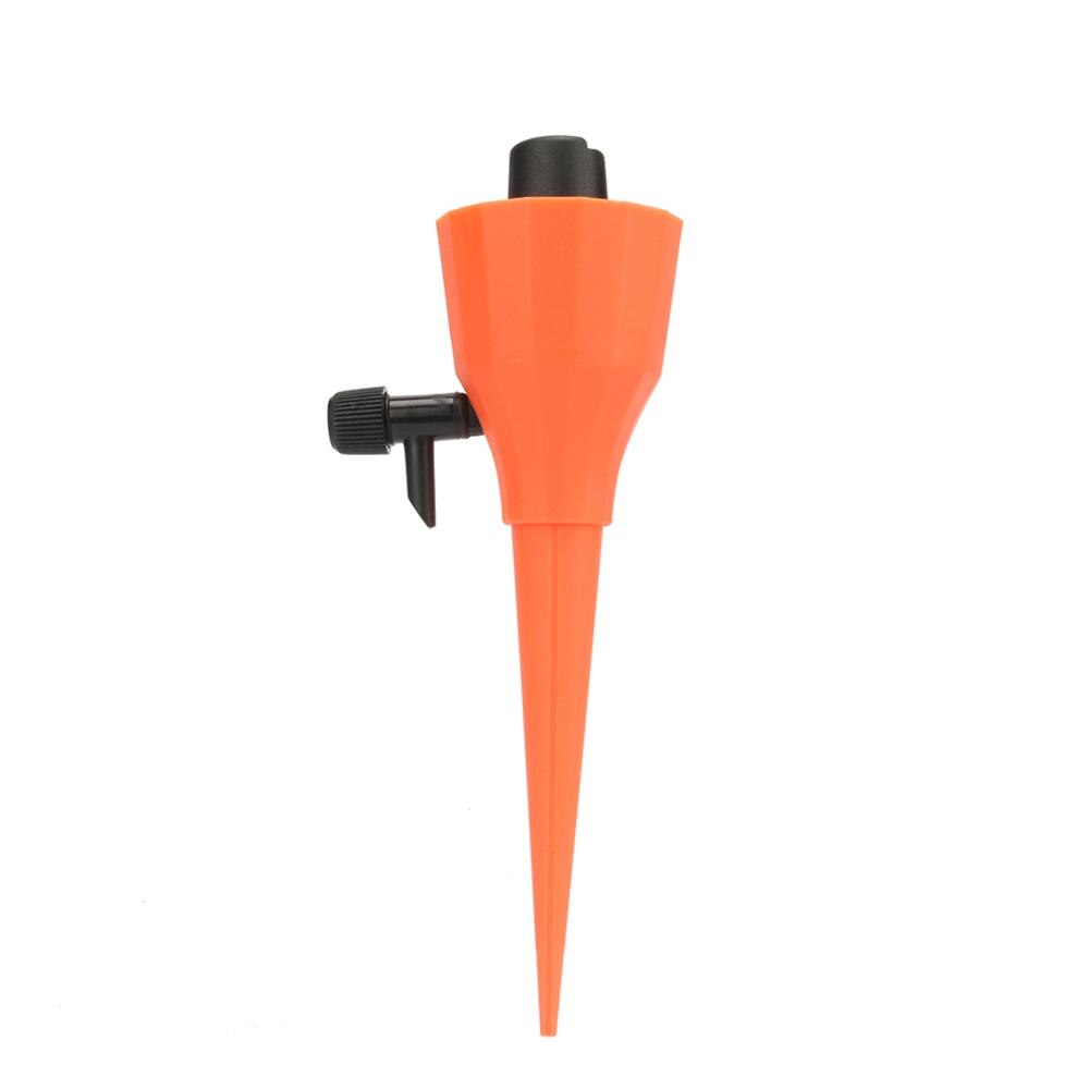 Adjustable Automatic Spiked Self-Watering Dripper Plant Watering Drip System Waterer Home Garden Lazy Planting Watering Device: Orange