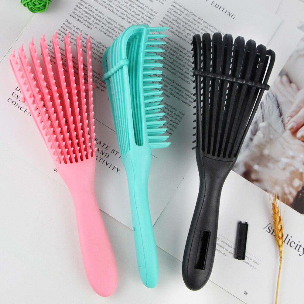 Oshioner 1 pçs novo couro cabeludo massagem pente escova de cabelo feminino desembaraçar escova de cabelo anti-laço nó escova de cabelo profissional tipo polvo pente