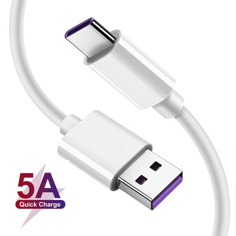 5A Quick Charge USB Type C Cable For Samsung A21 A21S A31 A51 A71 A50 A70 Huawei P40 P30 P20 Pro Fast Charger Mobile Phone Cable