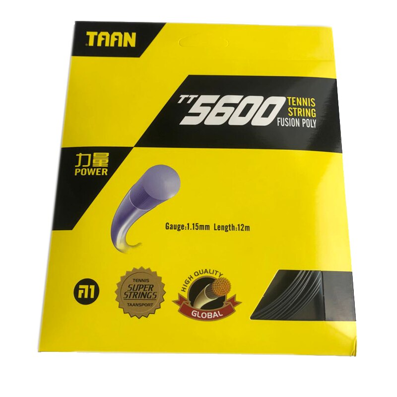 1PC TAAN Tennis Polyester TT5600 tennis racket strings 1.15mm tennis woven string 12M