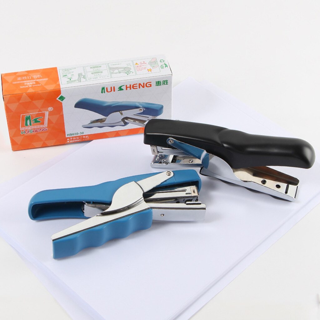Metal Hand Held Stapler Desktop Manual Plier Stapler Labor-Saving Binding Machine School Office Supply Student Stationery