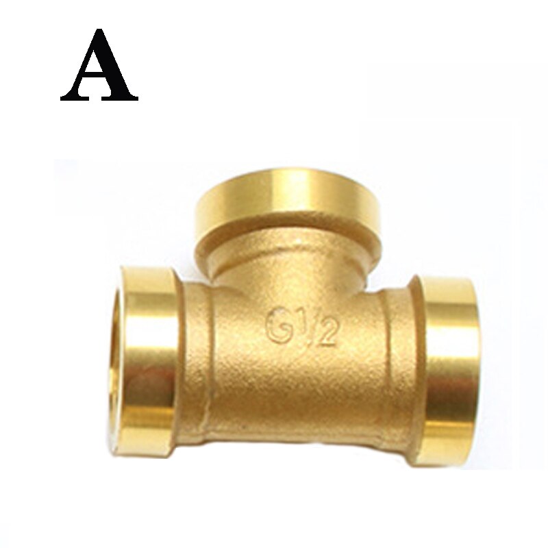 Brass pipe joint water-oil coupler joint adapter internal thread 1/8" 1/4" 3/8" 1/2" bsp type t copper