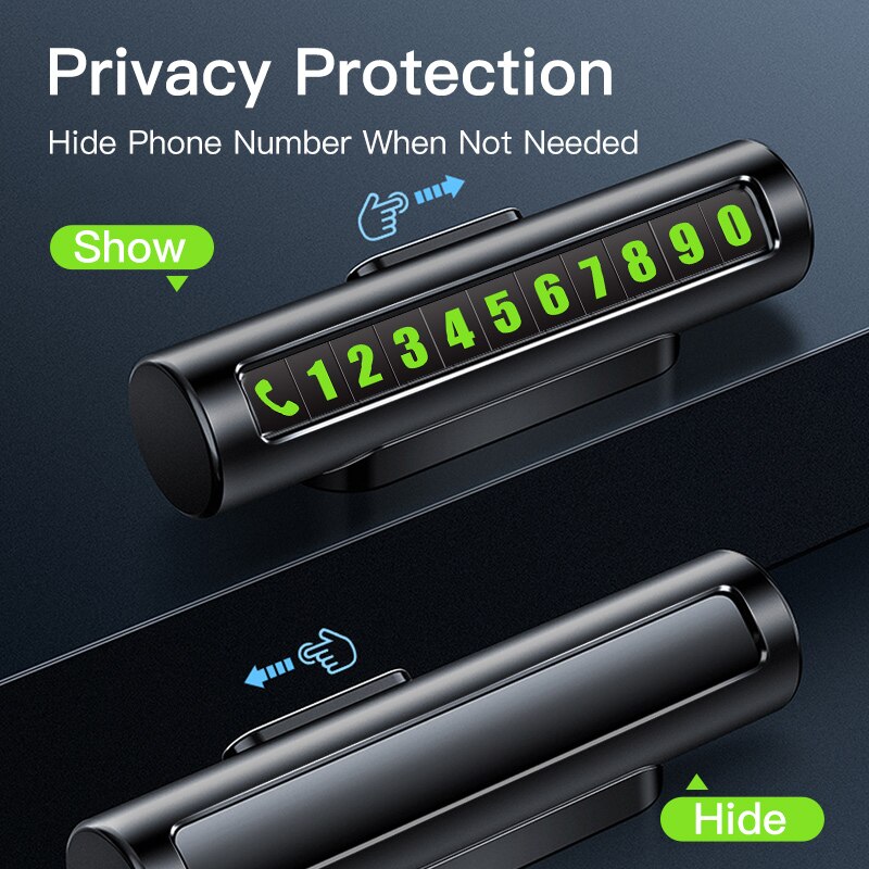 Kuulaa Auto Tijdelijke Parkeerkaart Telefoon Nummer Houder Auto Park Mobiele Telefoon Nummer Plaat Auto Numbers Stickers