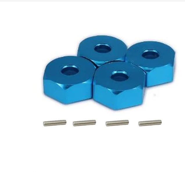 4PCS YSIDO RC Auto Upgrades Kit Aluminium 12mm Wielnaaf Hex voor 1/10 1/12 1/14 Wltoys 144001 124017 144010 RC Model Onderdelen