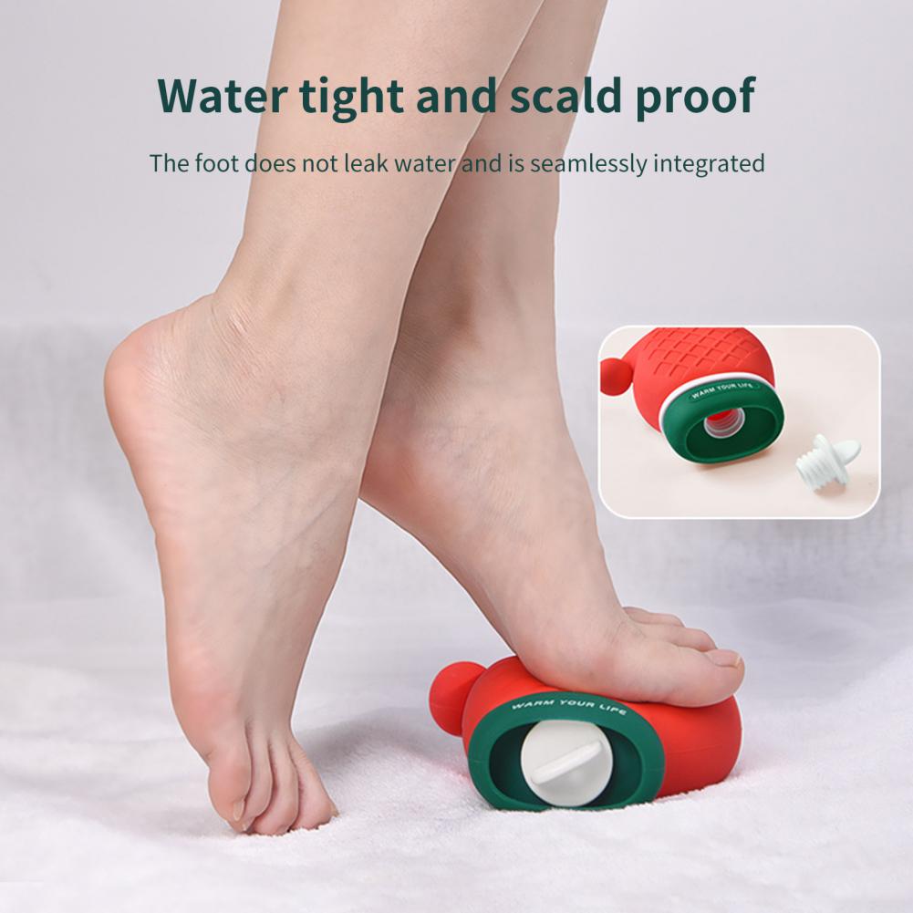 Grande scaldamani bottiglia antiscivolo forma compatta cappello grande iniezione bocca scaldamani bottiglia