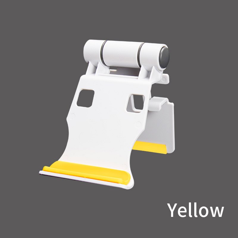 Nowy Tablet biurkowy i uchwyt na telefon plastikowy składany uchwyt ogólny potrząsający dźwiękiem leniwy uchwyt do ładowania: A-yellow
