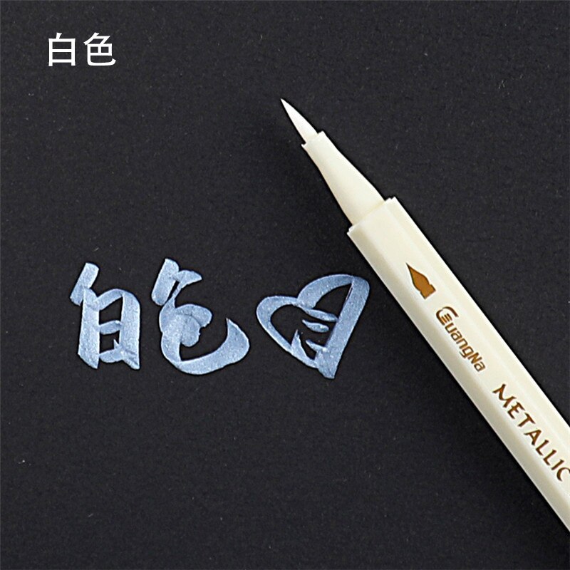 Rotuladores coloridos respetuosos con el medio ambiente práctico álbum de fotos DIY Scrapbooking bolígrafo de Graffiti decorativo para tarjetas de Metal de cristal: 9